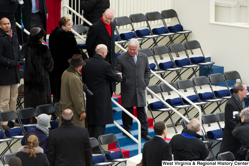 Photograph of Congressman Rahall at the 2013 presidential inauguration